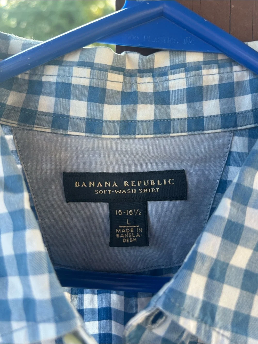 Men's Banana Republic Gingham Button-Up Shirt - Classic Casual